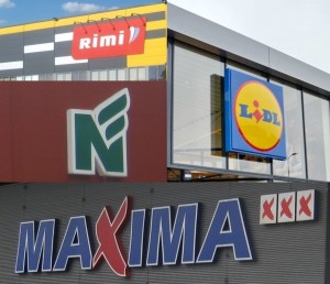 Lidl,Maxima,Iki,Rimi,Norfa